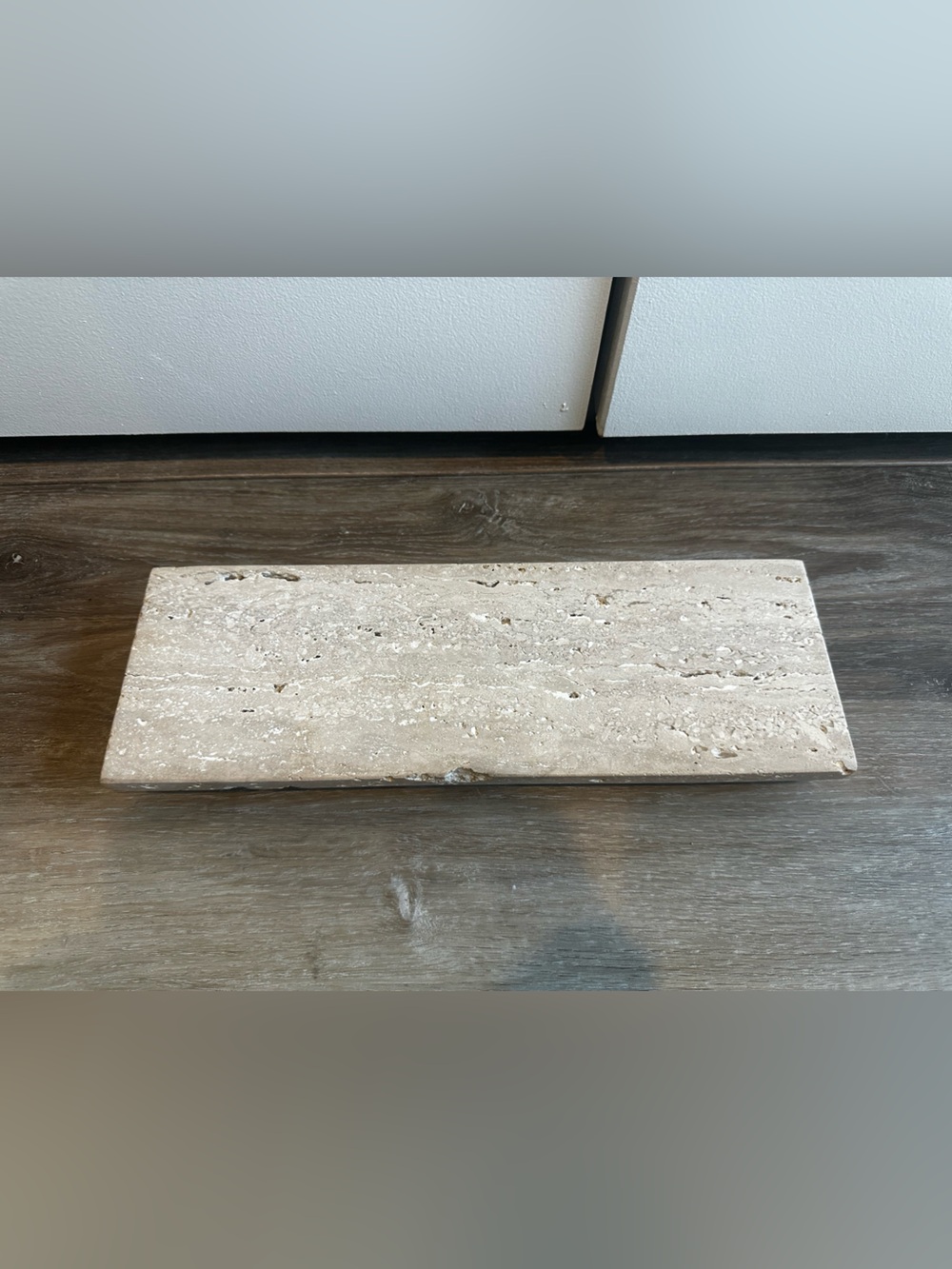 Creative Co-Op Neutral Travertine Cheese/Cutting Board
